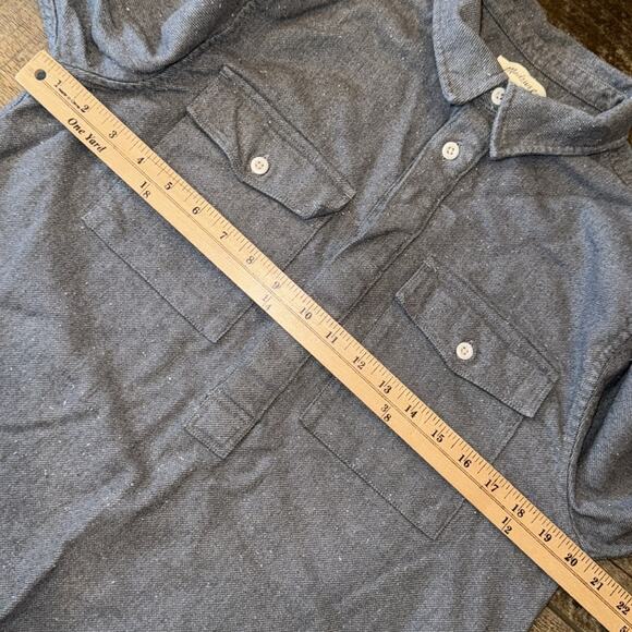 Madewell Men's Nubby Easy Shirt Jacket Gray Size S - Picture 6 of 9